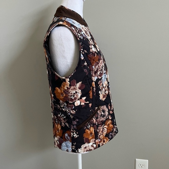 Tyler Boe Floral Quilted Vest Size Small - Picture 3 of 9
